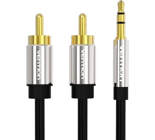 Кабель Vention аудио Jack 3,5 mm M/2RCA M - 1,5м Черный Кабель Vention 2RCA(m)/mini jack 3.5 mm(m) - 1.5 м (P550AC150-S) Кабель Vention аудио Jack 3,5 mm M/2RCA M - 1,5м Черный Кабель Vention 2RCA(m)/mini jack 3.5 mm(m) - 1.5 м (P550AC150-S)