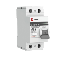 Выключатель дифференциального тока (УЗО) 2п 40А 30мА тип AC ВД-100 (электромех.) PROxima EKF elcb-2-