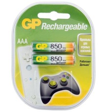 Перезаряжаемые аккумуляторы GP 85AAAHC AAA, емкость 850 мАч - 2 шт. в клемшеле GP 4891199061431
