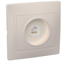 Iek EKK10-K33-DM РК10-ККм Розетка 1местн. комп. КВАРТА (кремовый)