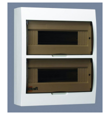 Корпус навесной ЩРН-П-24 24мод. IP41 пластик. DEKraft 31013DEK