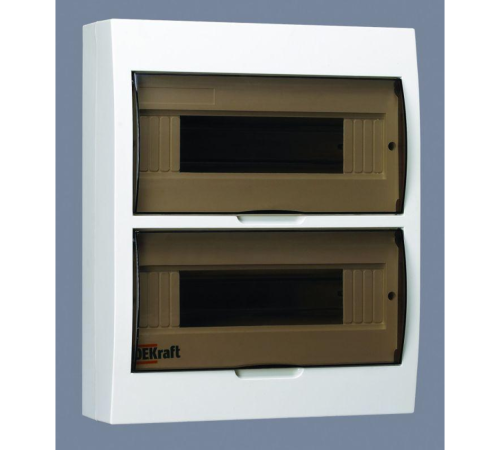 Корпус навесной ЩРН-П-24 24мод. IP41 пластик. DEKraft 31013DEK