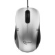 Мышь Gembird MOP-100-S, USB, серебристый, 2 кнопки+колесо кнопка, 1000 DPI, кабель 1.45м