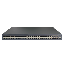 Управляемый коммутатор уровня 3 BDCOM S3900-48T6X, 48x 10/100/1000Base-T, 6x 1/10GE SFP+, Hot Swap БП 1+1, в комплекте 1x PSU ~220VAC