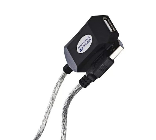 Aopen/Qust Кабель-адаптер USB2.0-repeater, удлинительный активный <Am-->Af> 5м (ACU823-5M) [6938510851314]