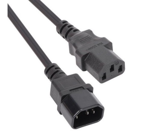 Кабель монитор - компьютер 220V (UPS -> устройство) <VDE> 3G*0.75mm2 VCOM <CE001-CU0.75-3>, 3,0м VCOM CE001-CU0.75-3M