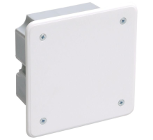 Iek UKG11-092-092-040-M Коробка КМ41021 распаячная 92х92 x 45мм для полых стен (с саморезами, метал. лапки, с крышкой )