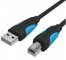 Кабель Vention USB 2.0 AM/BM  - 3м. Черный Vention USB 2.0 Type-AM - USB 2.0 Type-BM 3м (VAS-A16-B300)