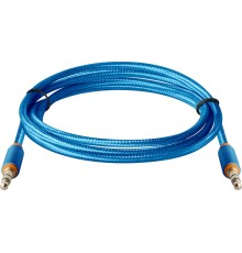 Кабель AUDIO 3.5MM 1.2M BLUE JACK M- JACK M 87512 DEFENDER