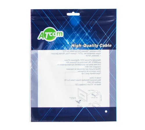 Кабель USB 2.0 (A-B) 3.0 м Atcom (AT8099) Кабель USB 2.0 (A-B) 3.0 м Atcom (AT8099)