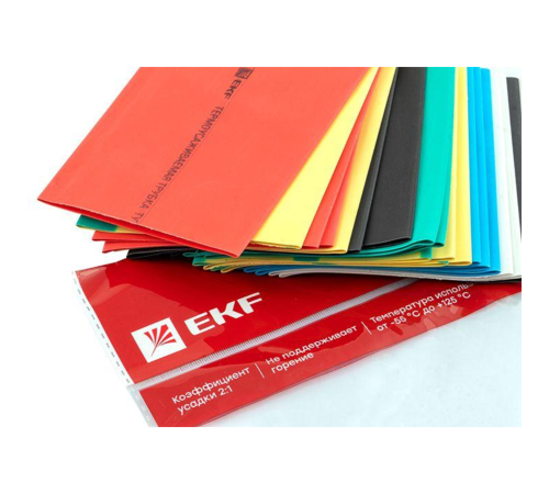 Трубка термоусаживаемая ТУТ нг 50/25 (7 цветов по 3шт) 100мм PROxima