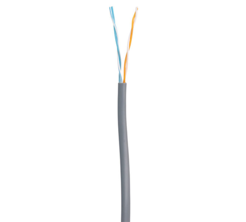 Кабель NETLAN U/UTP 2 пары, Кат.5 (Класс D), 100МГц, одножильный, BC (чистая медь), внутренний, PVC нг(B), серый, 305м Кабель NETLAN U/UTP 2 пары, Кат.5 (Класс D), 100МГц, одножильный, BC (чистая медь), внутренний, PVC нг(B), серый, 305м