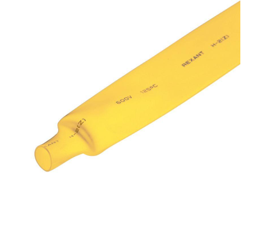 Трубка термоусадочная 20.0/10.0 1м желт. REXANT 22-0002