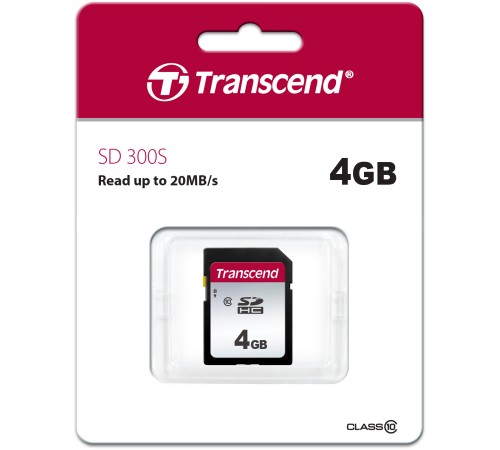 Карта памяти Transcend SDHC 300S (TS4GSDC300S) Карта памяти Transcend SDHC 300S (TS4GSDC300S)
