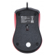 Oklick 225M черный/красный Мышь оптическая (1200dpi) USB (3but) [288237]