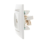 Розетка компьютерная + телефонная 2-м СП Mira RJ45 + RJ11 бел./бел. LEZARD 701-0202-143