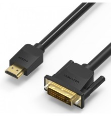 Кабель Vention HDMI 19M/DVI-D Dual link 25M - 3 м. Vention HDMI (m) - DVI-D (m) 3м (ABFBI)