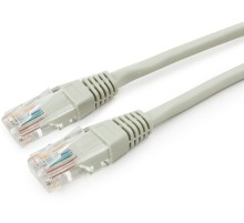 Патч-корд CABLEXPERT LSZH медный UTP кат.5e, 1м, литой, многожильный (серый) (PP30-1M)