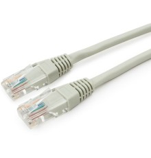 Патч-корд CABLEXPERT LSZH медный UTP кат.5e, 1м, литой, многожильный (серый) (PP30-1M)