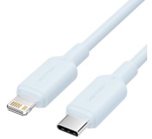 Кабель Vention USB 2.0 CM/Lightning 8M для iPad/iPhone 3A - 1м. Голубой Vention LAKSF