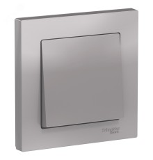 Systeme electric ATN000312 ATLASDESIGN 1-клавишный ВЫКЛЮЧАТЕЛЬ, сх.1, 10АХ, в сборе, АЛЮМИНИЙ