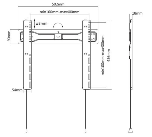 Digis DSM-P5740 {32"-55" 35 кг 100х100; 200x200; 400x200; 300x300; 400x400} Digis DSM-P5740 {32"-55" 35 кг 100х100; 200x200; 400x200; 300x300; 400x400}