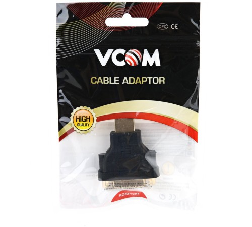 VCOM VAD7819 Переходник DVI-D 25F to HDMI 19M [06937510890064]