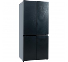 Холодильник Бирюса CD 496 TBG текстурированное черное стекло трёхкамерный 334/162л морозилка снизу, NoFrost, Side by Side