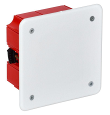 Iek UKG11-092-092-045-P Коробка КМ41022 распаячная 92х92 x 45мм для полых стен (с саморезами, пластиковые лапки, с крышкой )