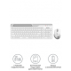 Клавиатура + мышь A4Tech Fstyler FB2535C клав:белый/серый мышь:белый/серый USB беспроводная Bluetoot