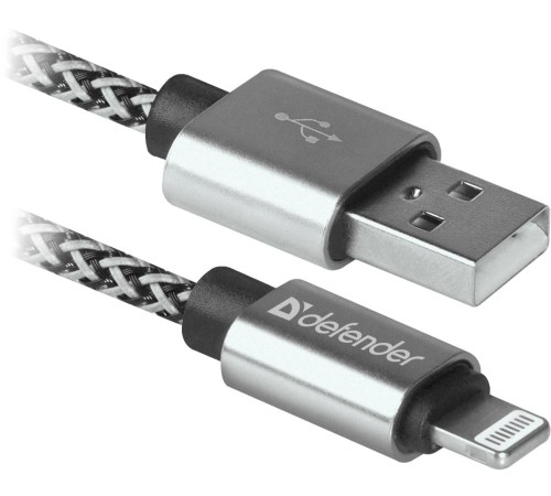 Кабель LIGHTNING TO USB2 1M WHITE ACH01-03T 87809 DEFENDER Кабель LIGHTNING TO USB2 1M WHITE ACH01-03T 87809 DEFENDER