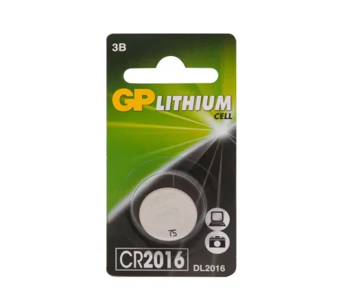 Литиевая дисковая батарейка GP Lithium CR2016 - 1 шт. в блистере GP 4891199003707