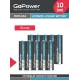 Батарейка GoPower FR03 AAA BOX10 Lithium 1.5V (10 шт.) GoPower 00-00024457