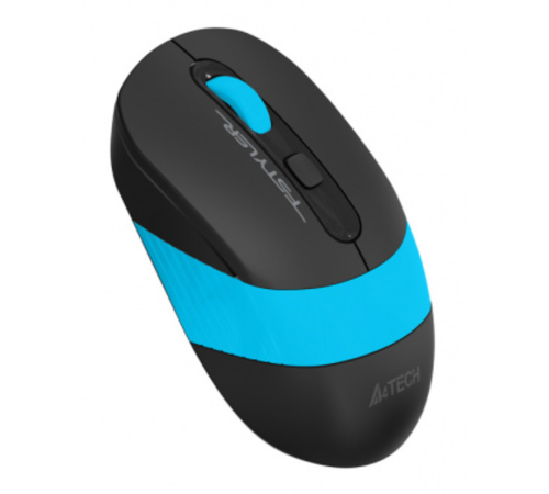 Мышь A4Tech Fstyler FG10S черный/синий оптическая (2000dpi) silent беспроводная USB для ноутбука (4b Мышь A4Tech Fstyler FG10S черный/синий оптическая (2000dpi) silent беспроводная USB для ноутбука (4b