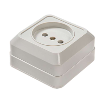 Розетка 1-м ОП Bolleto 7022 16А IP20 бел. ASD / IN HOME 4680005959785