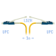 Патчкорд оптический LC/UPC SM Duplex (HD) 3 метра, волокно G.657.A1