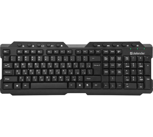 Defender Беспроводная клавиатура Element HB-195 RU,черный,мультимедиа Defender Element HB-195 (45195)