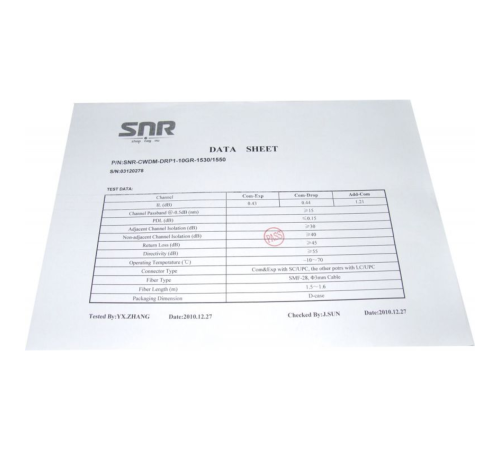 Модуль Add/Drop SNR-CWDM-10GR-OADM1-1530/1550