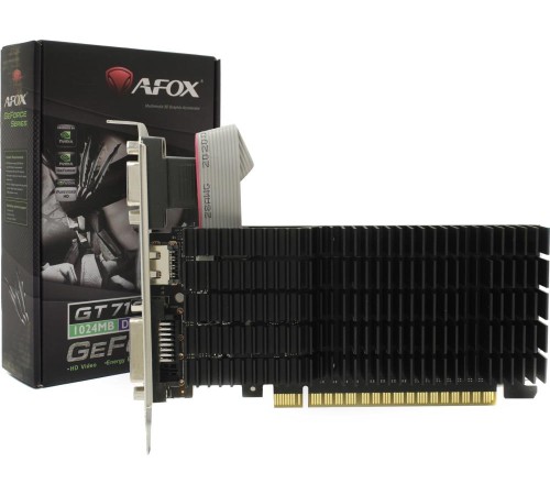 Видеокарта PCIE16 GT710 1GB DDR3 AF710-1024D3L5 AFOX Видеокарта PCIE16 GT710 1GB DDR3 AF710-1024D3L5 AFOX