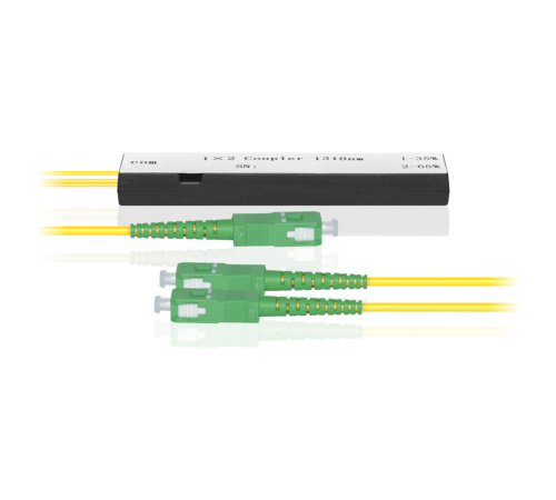 Делитель оптический корпусный трехоконный 1х2-30/70 SC/APC