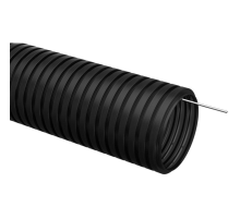 Iek CTG20-25-K02-010-1 Труба гофр.ПНД d 25 с зондом (10 м) черный. Цена за 1м