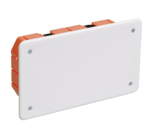 Iek UKG11-172-096-045-P Коробка КМ41026 распаячная 172х96 x 45мм для полых стен (с саморезами, пластиковые лапки, с крышкой )