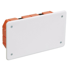 Iek UKG11-172-096-045-P Коробка КМ41026 распаячная 172х96 x 45мм для полых стен (с саморезами, пластиковые лапки, с крышкой )
