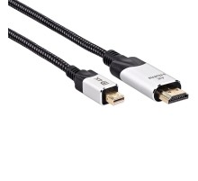 Кабель-переходник miniDisplayPort M-> HDMI M 4K@60Hz 1.8m VCOM (CG615M-1.8M) Кабель-переходник VCOM Mini DisplayPort M/HDMI M (CG615M-1.8)