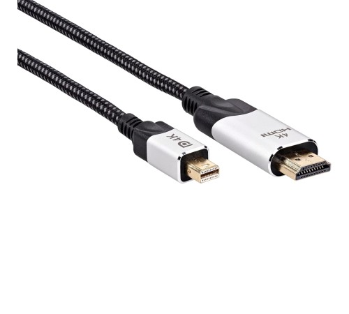 Кабель-переходник miniDisplayPort M-> HDMI M 4K@60Hz 1.8m VCOM (CG615M-1.8M) Кабель-переходник VCOM Mini DisplayPort M/HDMI M (CG615M-1.8)