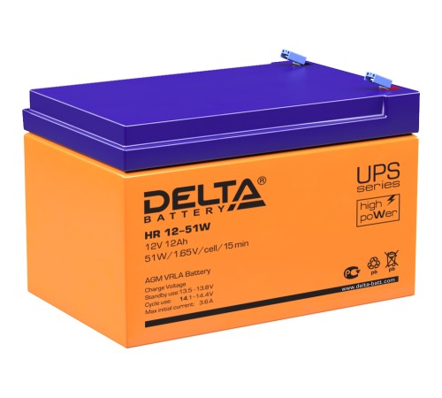 Аккумуляторная батарея Delta HR 12-51 W