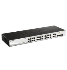D-Link DGS-1210-28/FL2A Управляемый L2 коммутатор с 24 портами 10/100/1000Base-T и 4 комбо-портами 100/1000Base-T/SFP