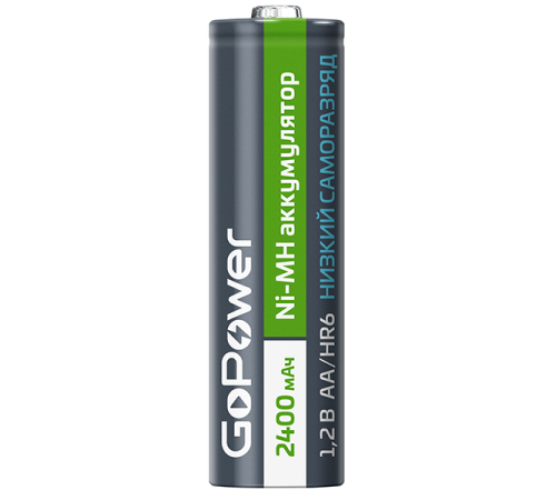 Аккумулятор предзаряженный RTU GoPower HR6 AA BL2 NI-MH 2400mAh (2/20/240) блистер (2 шт.) Аккумулятор предзаряженный RTU GoPower HR6 AA (00-00018320)