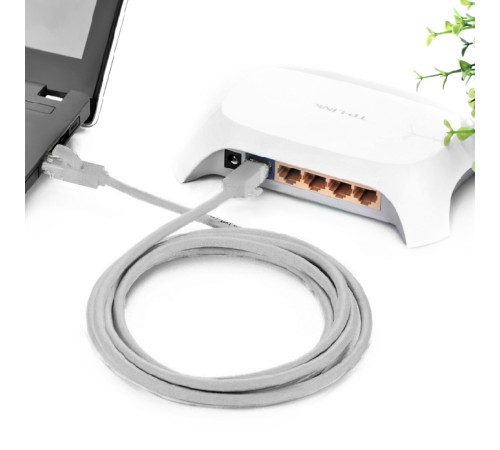 Greenconnect Патч-корд прямой 2.5m, UTP кат.5e, серый, позолоченные контакты, 24 AWG, литой, GCR-51080 ethernet high speed 1 Гбит/с, RJ45, T568B Greenconnect RJ45(m) - RJ45(m) Cat. 5e U/UTP PVC 2.5м серый (GCR-LNC03-2.5m)