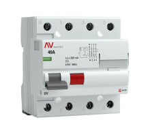 Выключатель дифференциального тока (УЗО) 4п 40А 300мА тип AC DV AVERES EKF rccb-4-40-300-ac-av